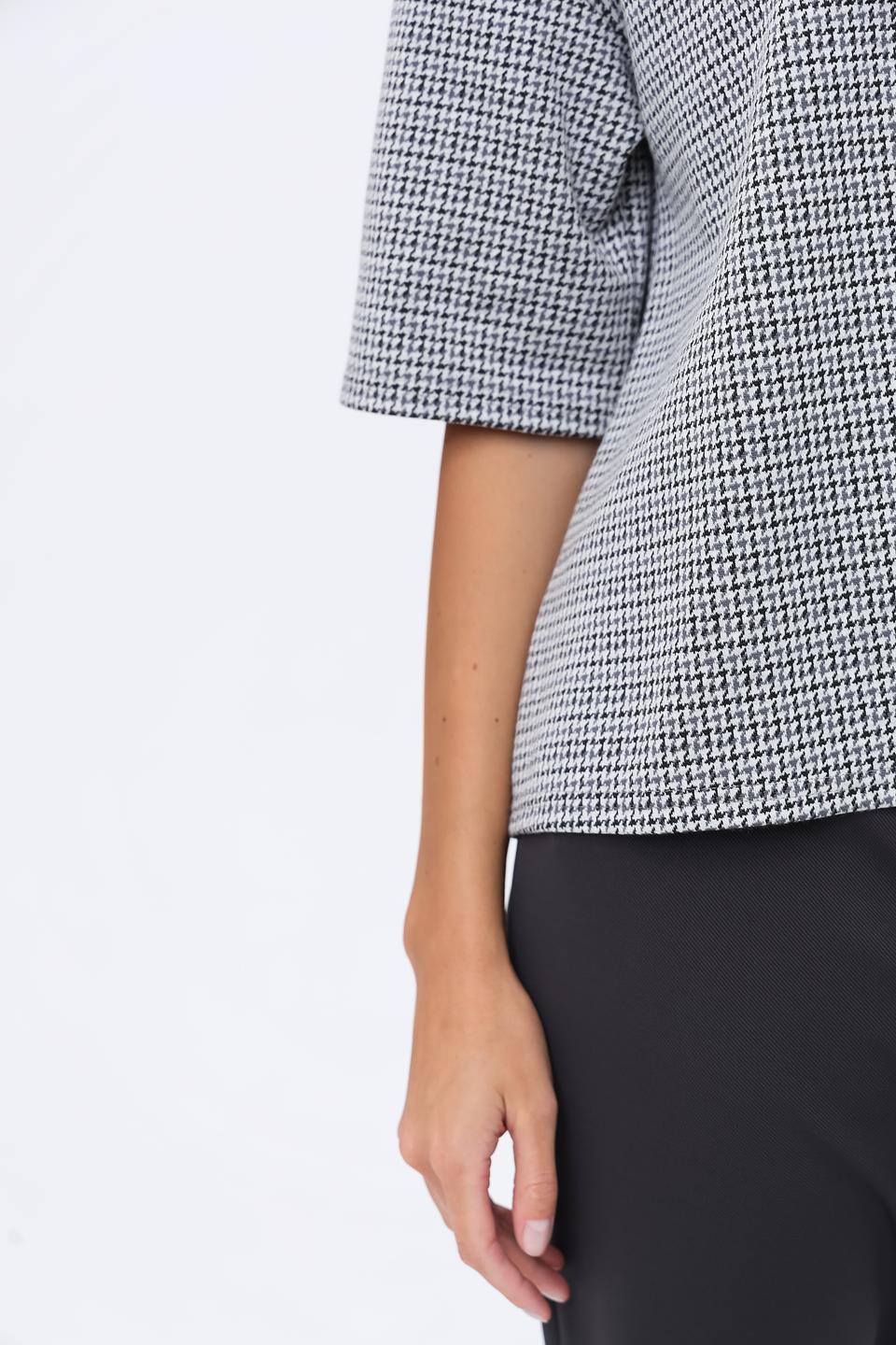 Блуза You Just White в клетку