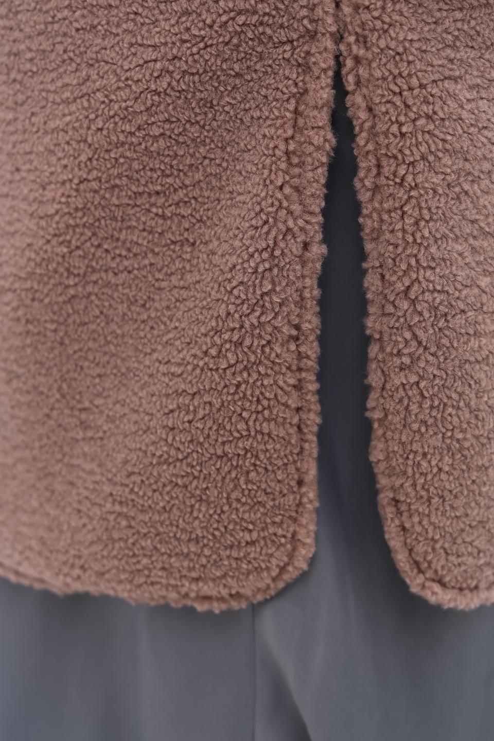 Пальто Zhrill teddy бежевое