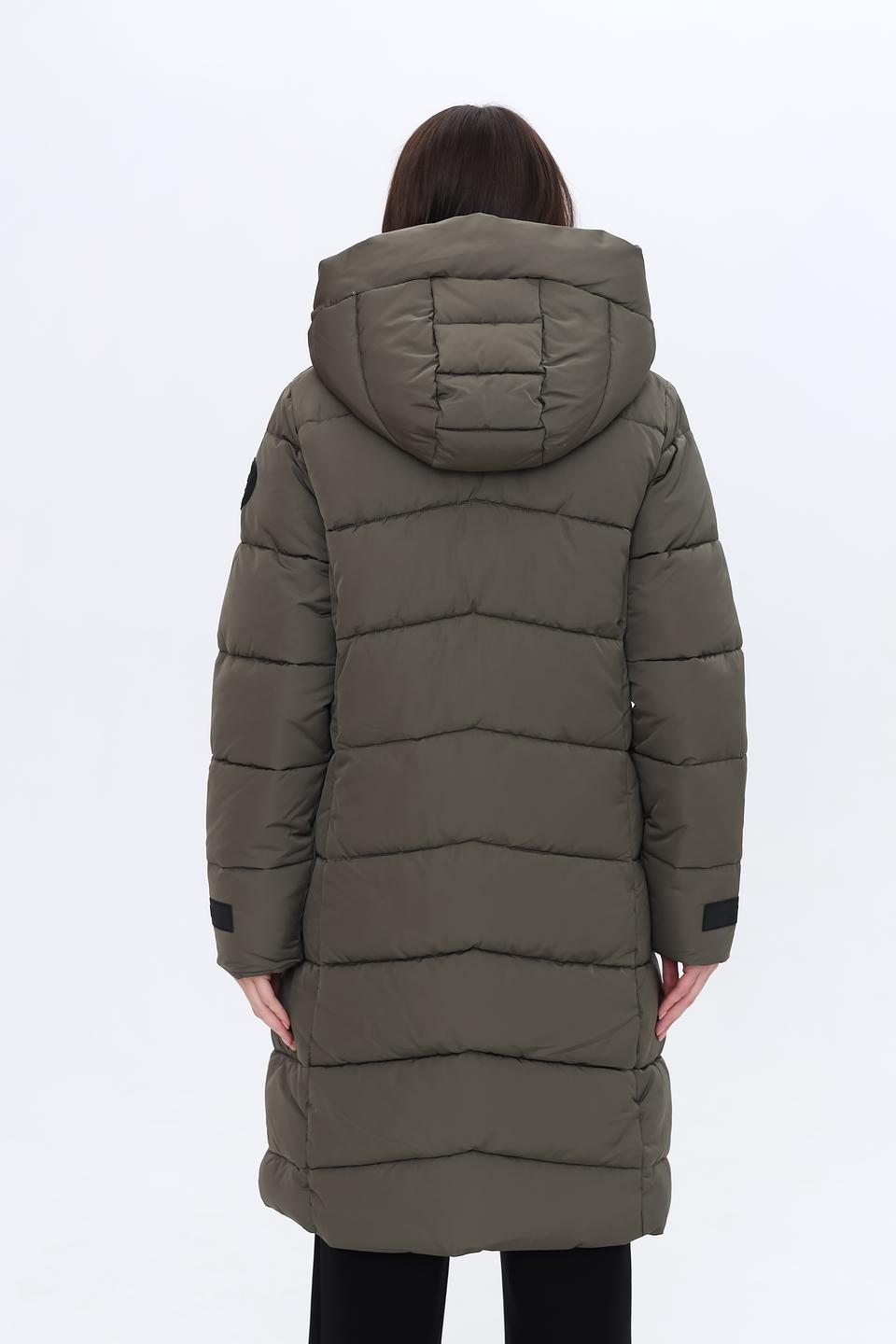 Пальто Zhrill стеганое хаки