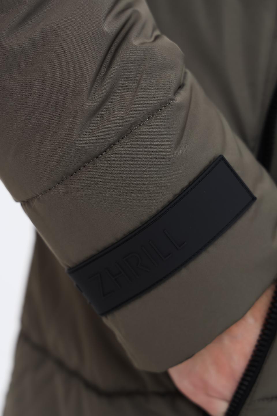 Пальто Zhrill стеганое хаки