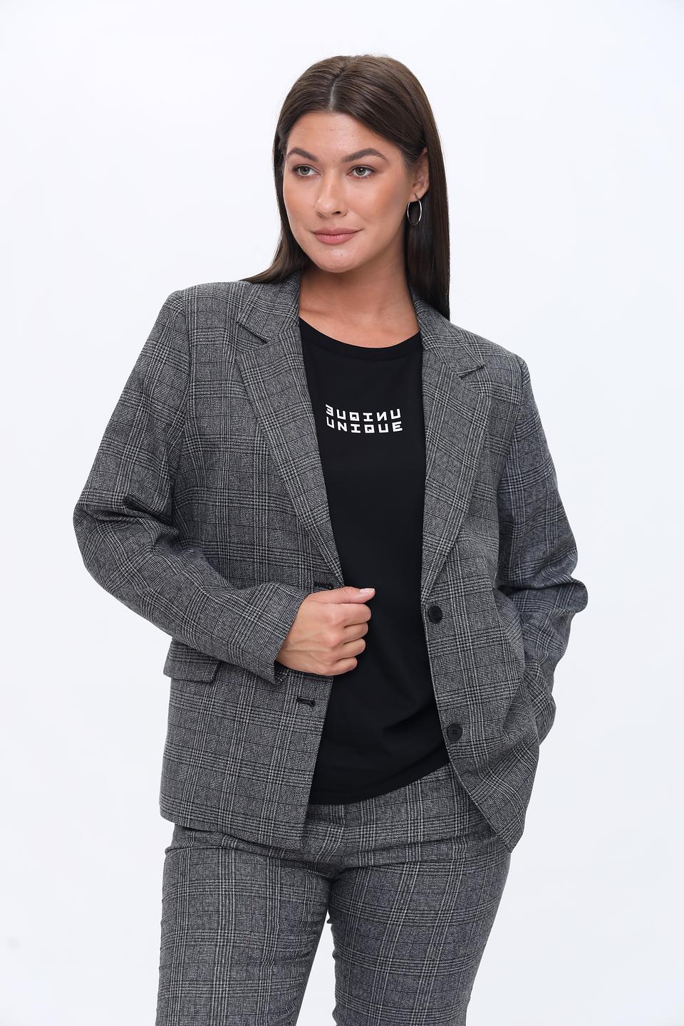 Жакет UNQ женский в клетку