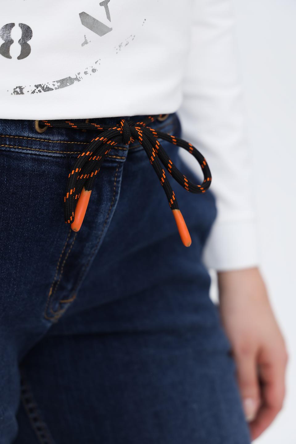 Джинсы Ppep. с утяжками синие