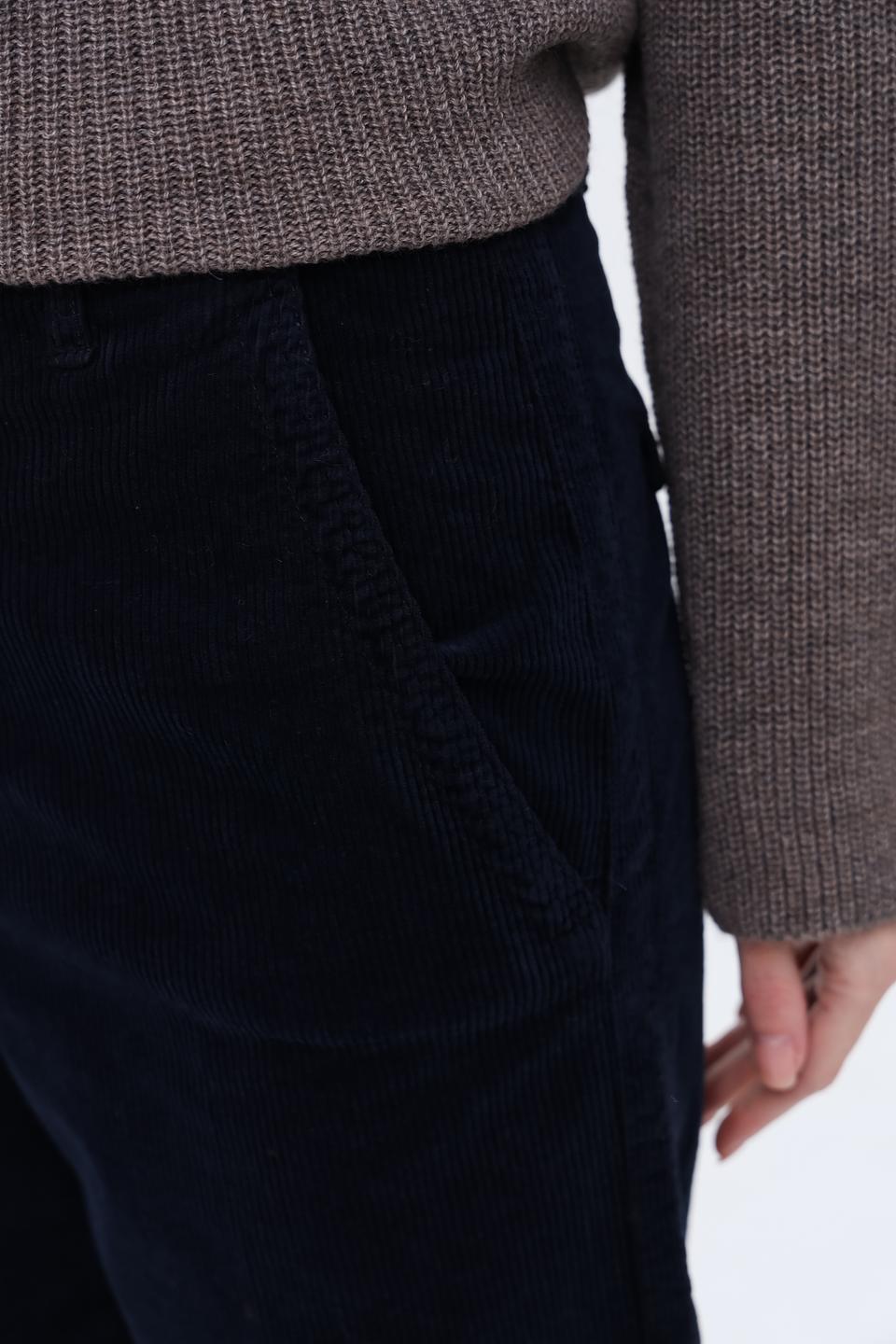 Брюки вельветовые Cinque тёмно-синие