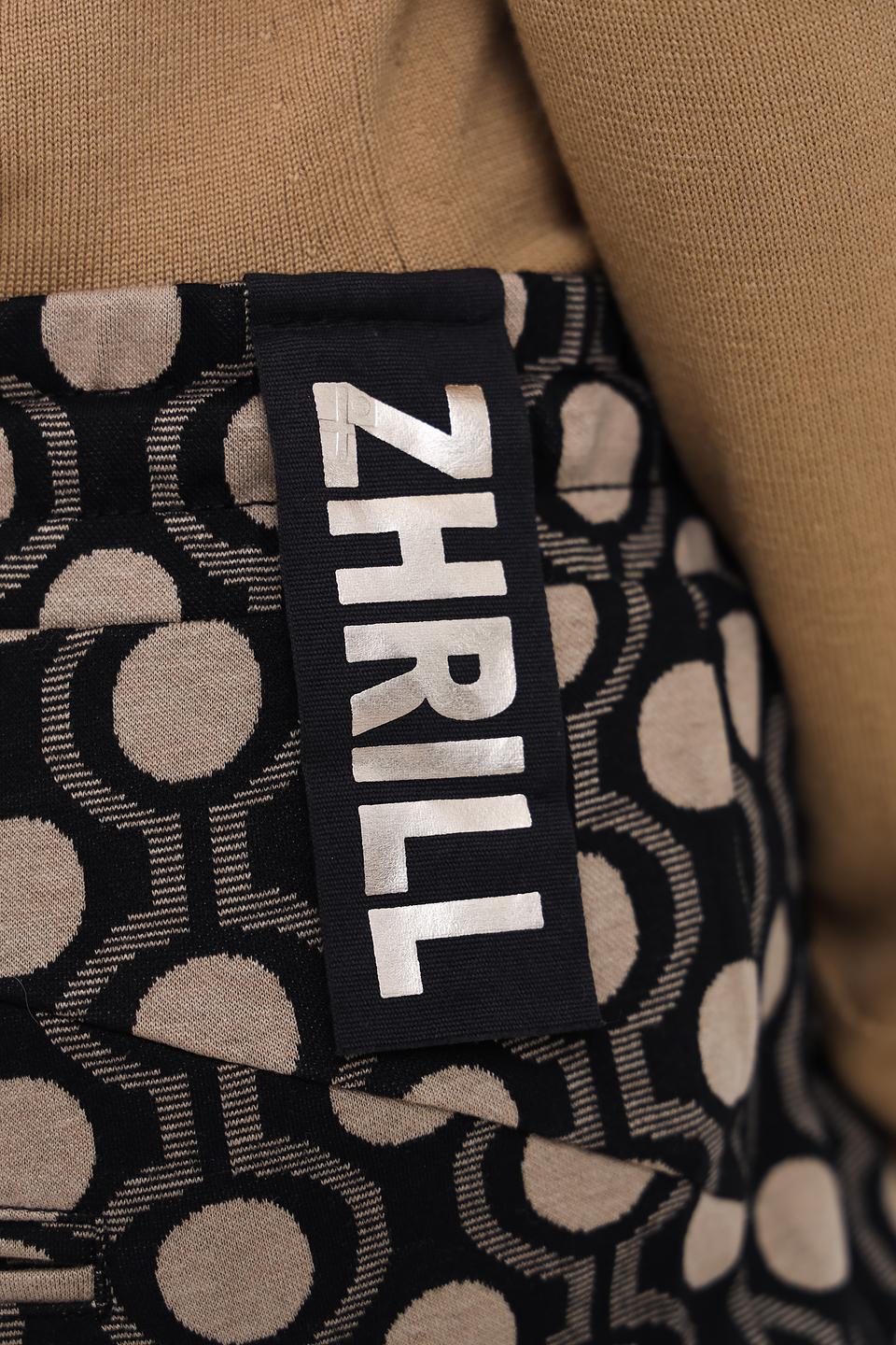 Брюки Zhrill приталенные в геом. принт