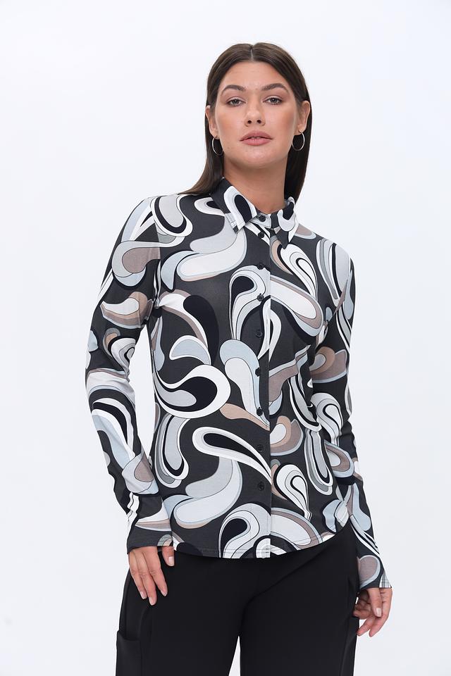 Рубашка You Just White с абстрактным принтом