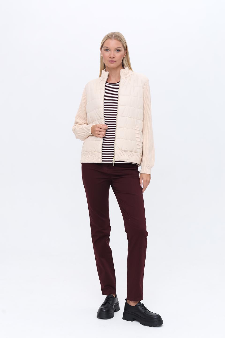 Жакет Olsen стеганый бежевый