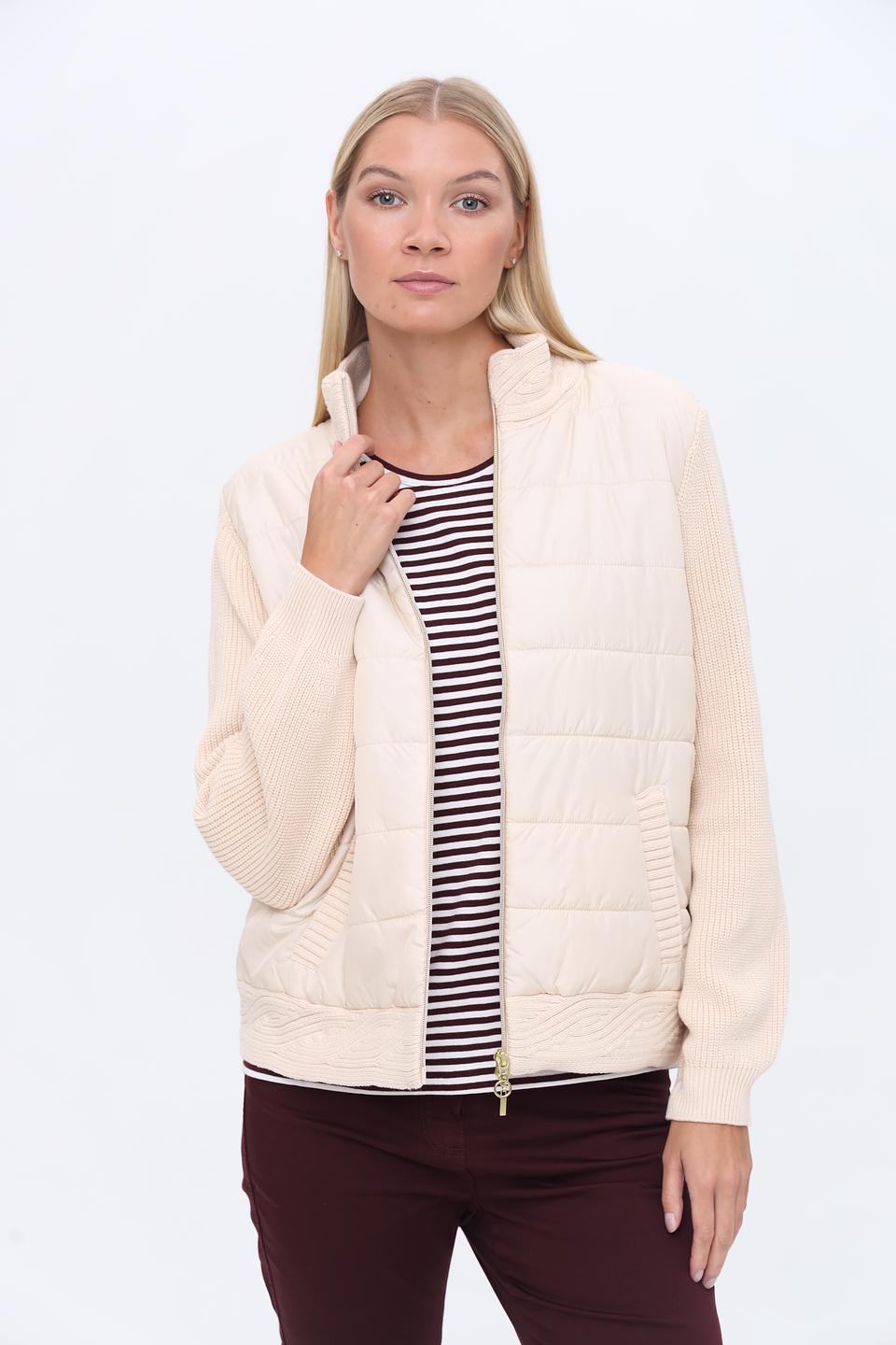 Жакет Olsen стеганый бежевый