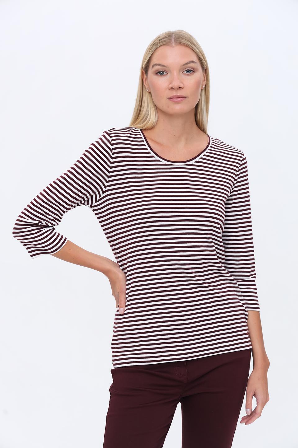 Лонгслив Olsen в полоску