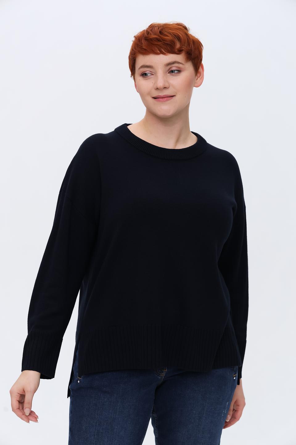 Пуловер Doris Streich чёрный базовый