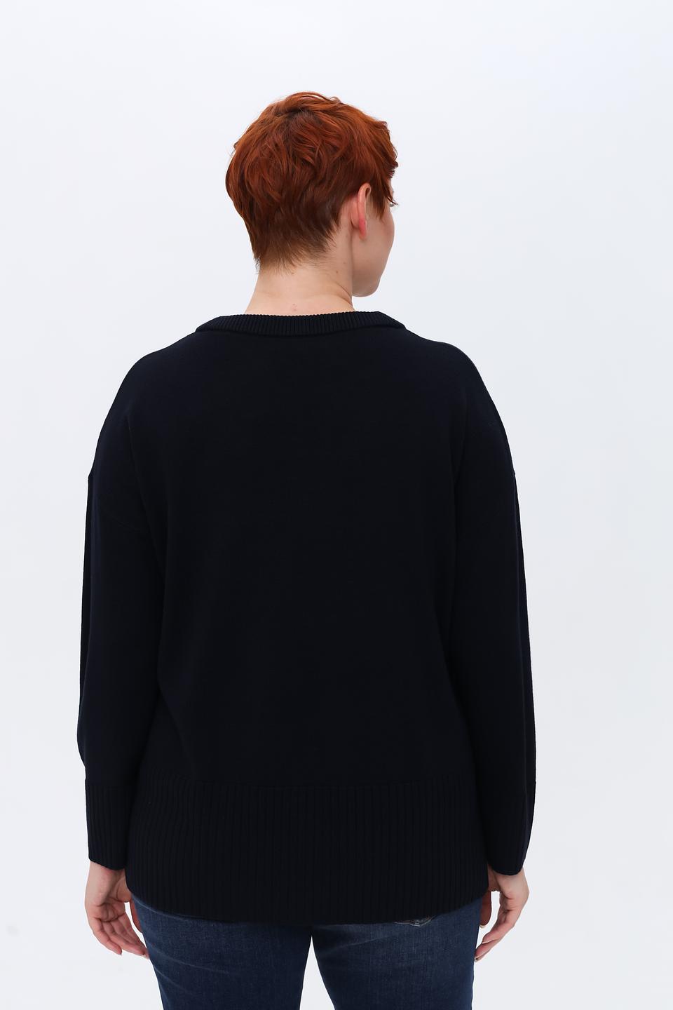 Пуловер Doris Streich чёрный базовый