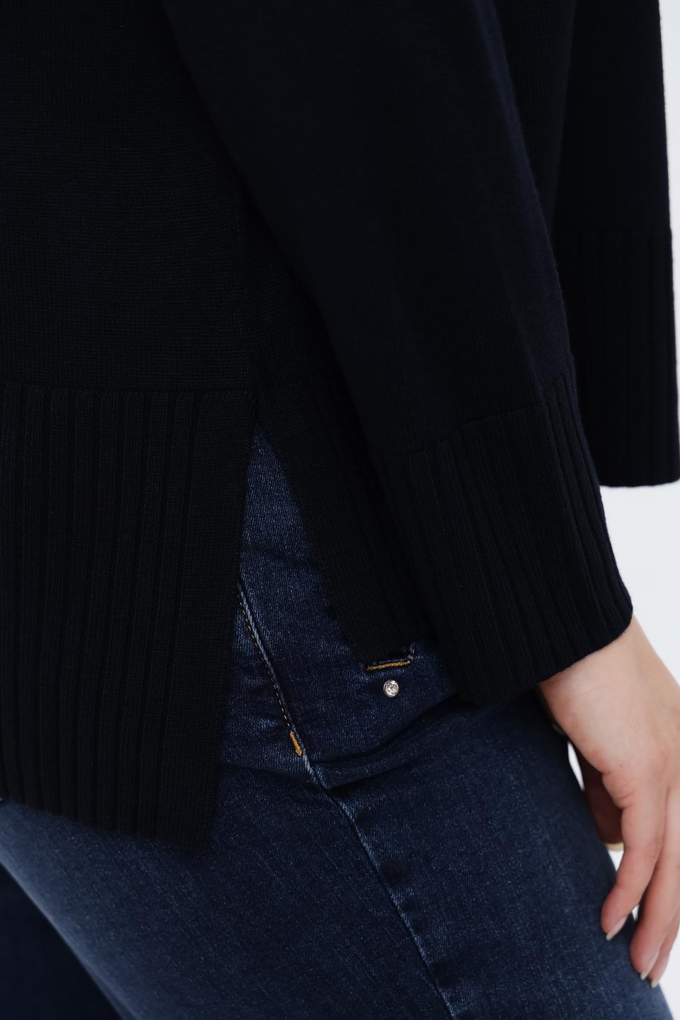 Пуловер Doris Streich чёрный базовый