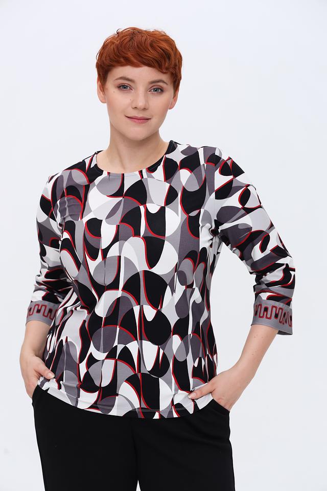 Лонгслив Bianca с геометрическим принтом