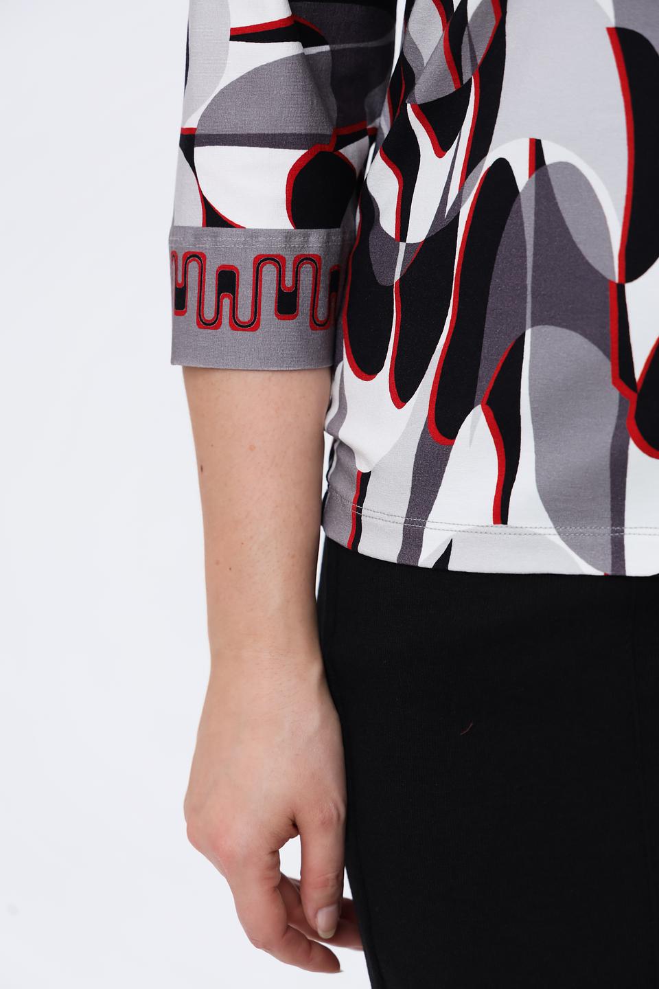 Лонгслив Bianca с геометрическим принтом