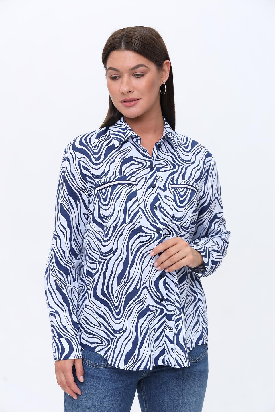 Рубашка SE Stenau с волнистым принтом