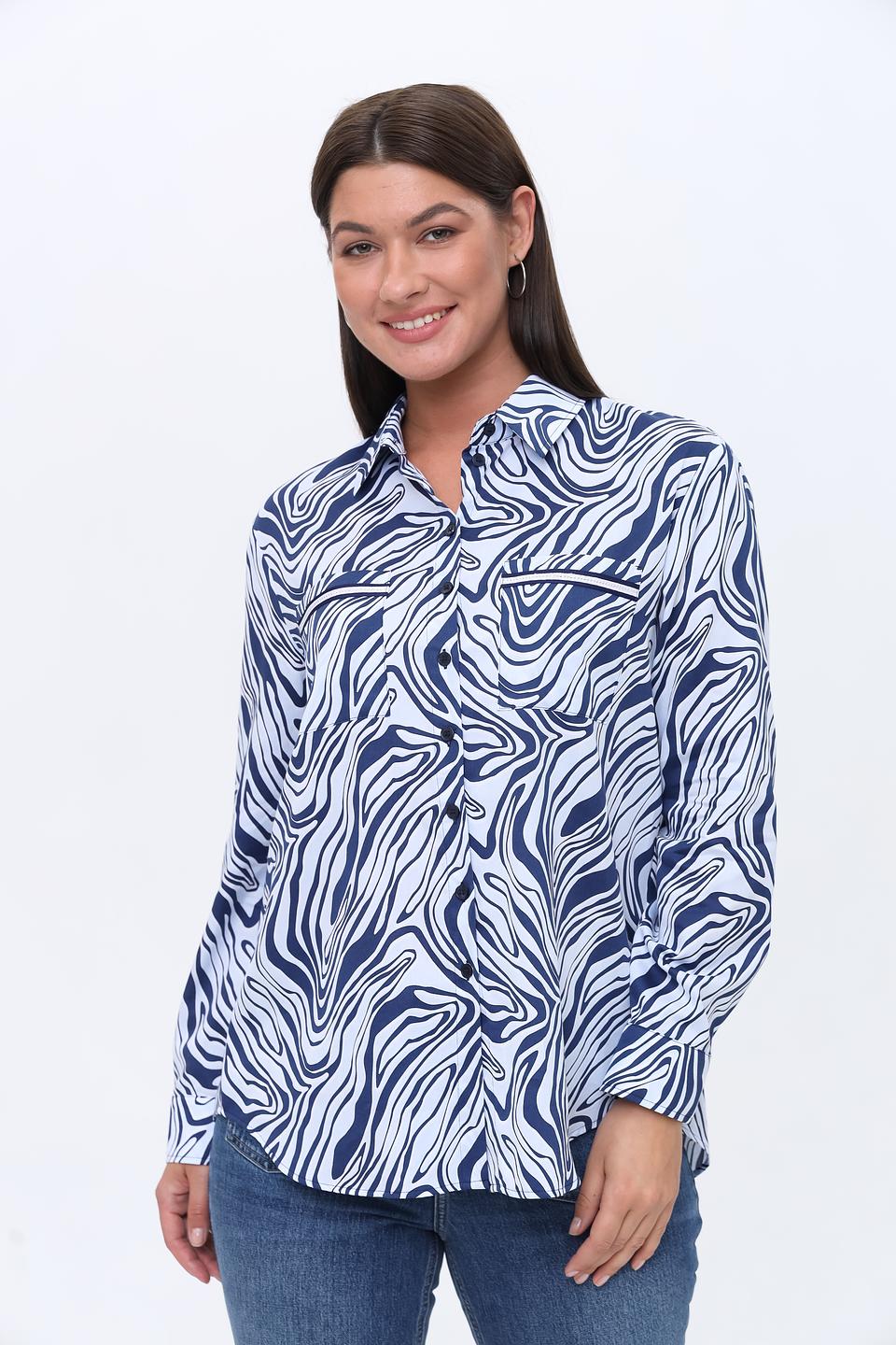 Рубашка SE Stenau с волнистым принтом