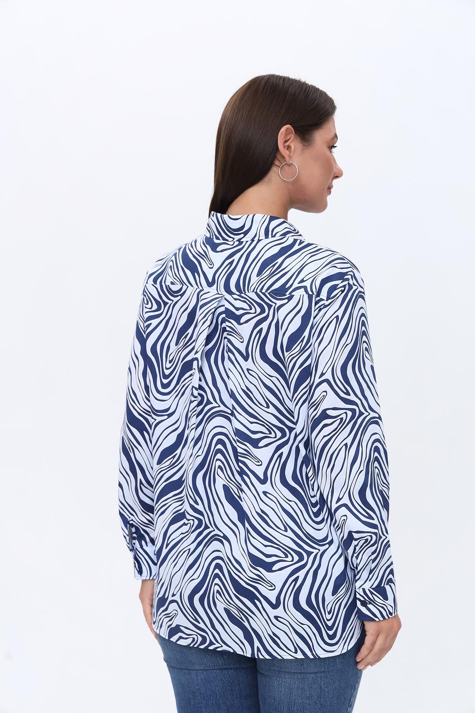 Рубашка SE Stenau с волнистым принтом