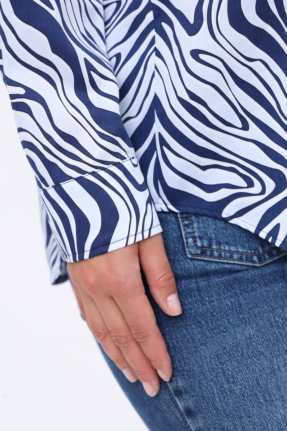 Рубашка SE Stenau с волнистым принтом