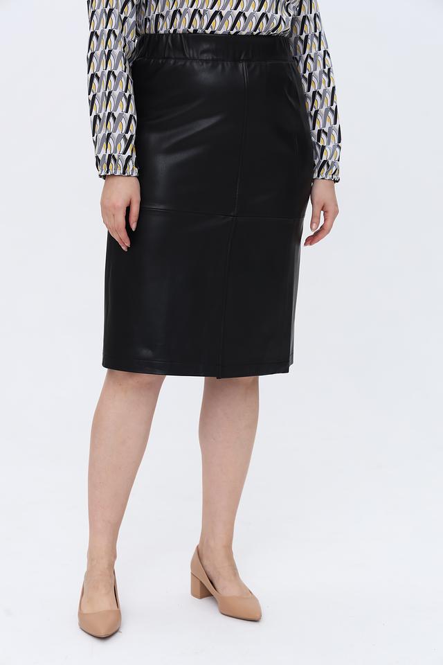 Юбка Gerry Weber из экокожи чёрная