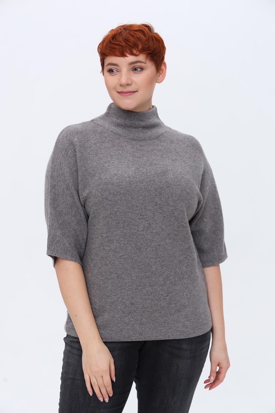 Пуловер Gerry Weber серый с рукавом 3/4