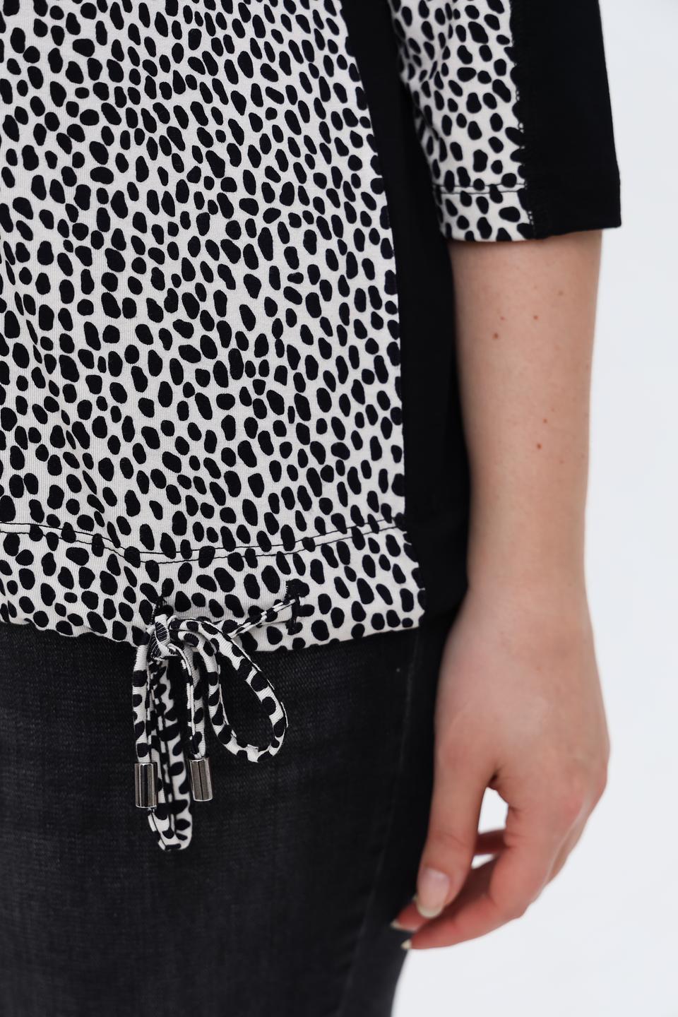 Лонгслив Tuzzi с принтом и полоской