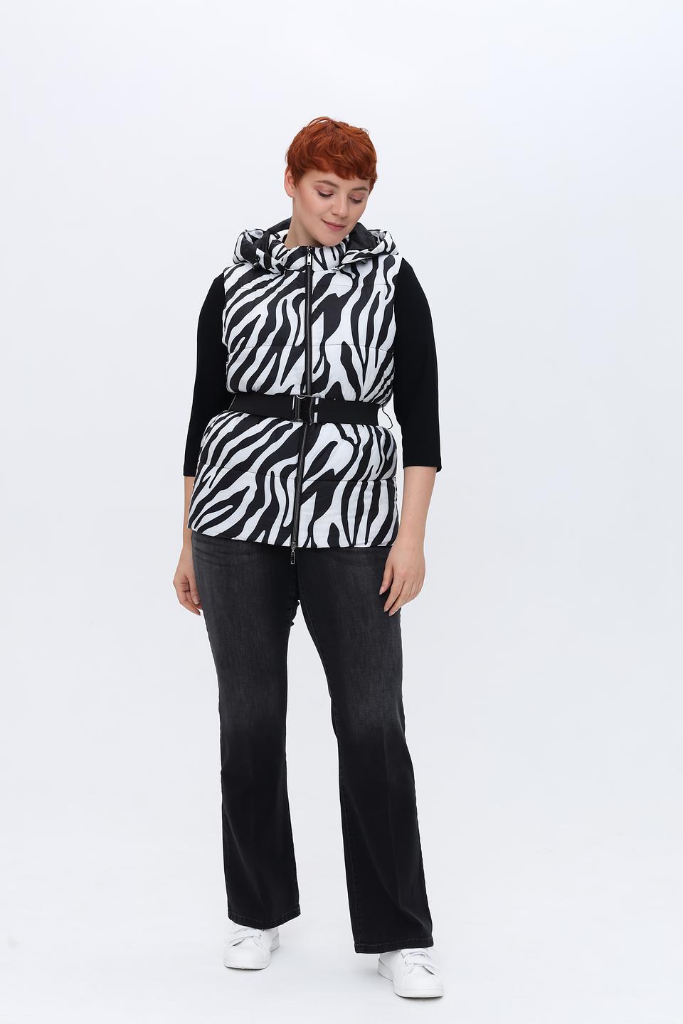 Жилет Tuzzi с принтом зебра