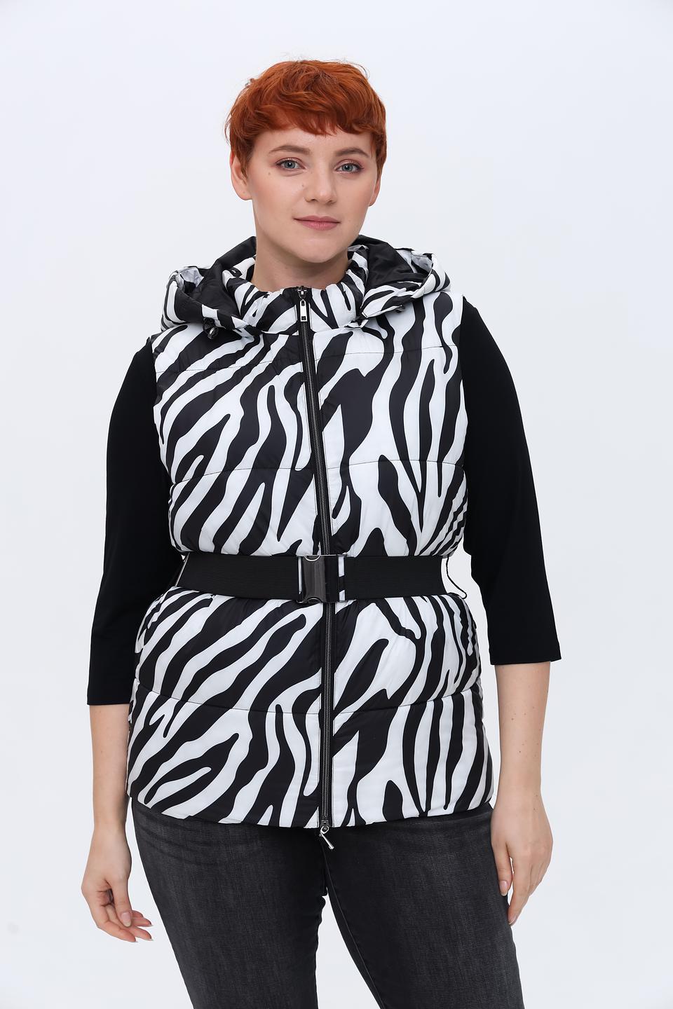 Жилет Tuzzi с принтом зебра