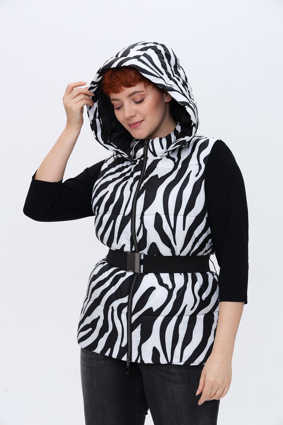 Жилет Tuzzi с принтом зебра