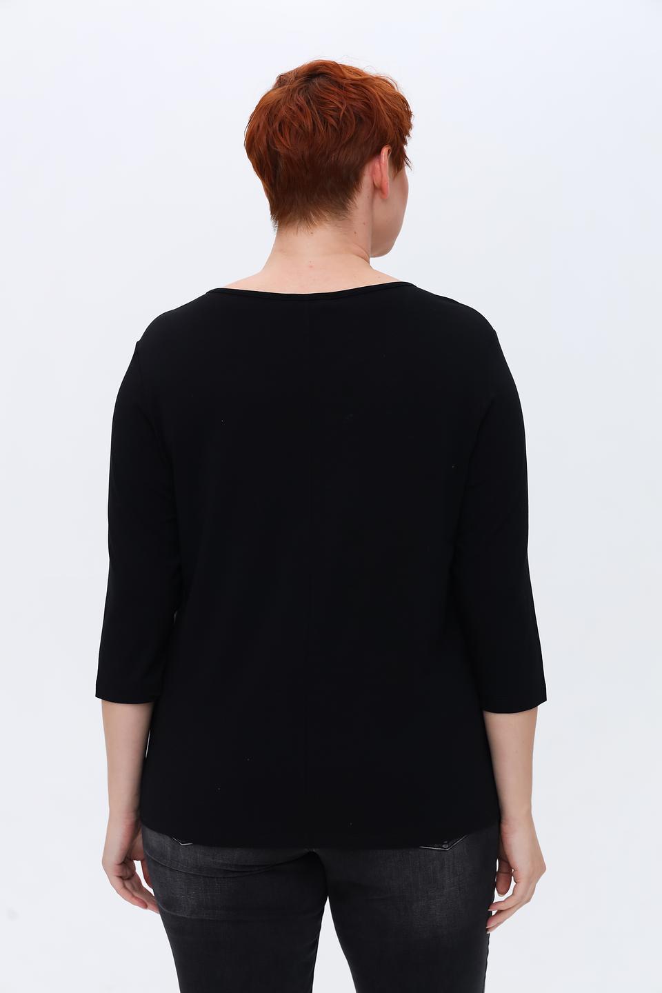 Лонгслив Tuzzi с принтом чёрный