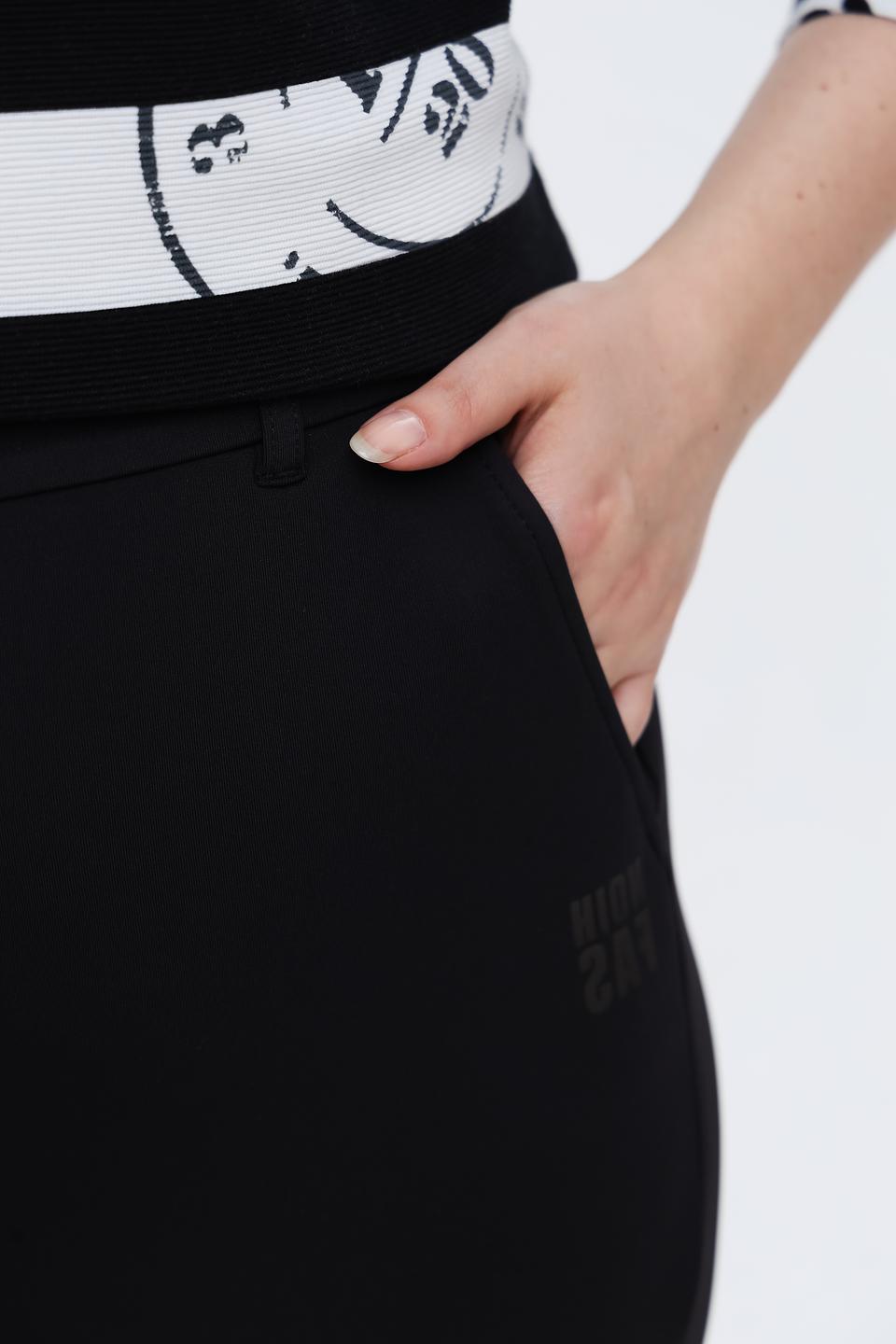 Брюки Tuzzi чёрные с разрезом