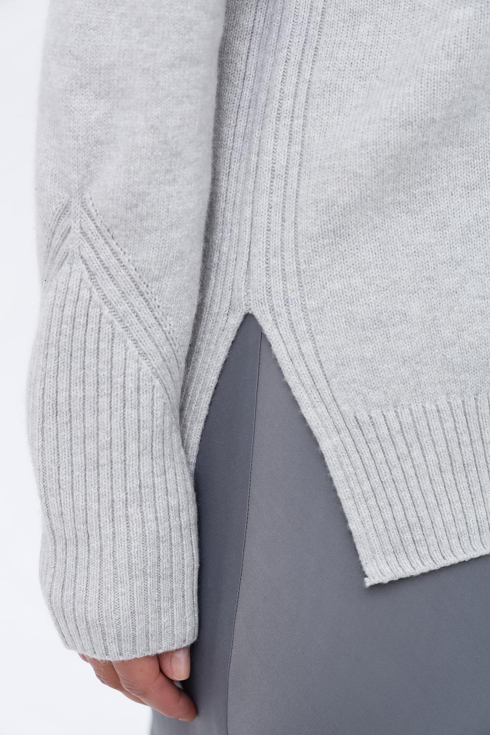 Пуловер Taifun с надписью серый