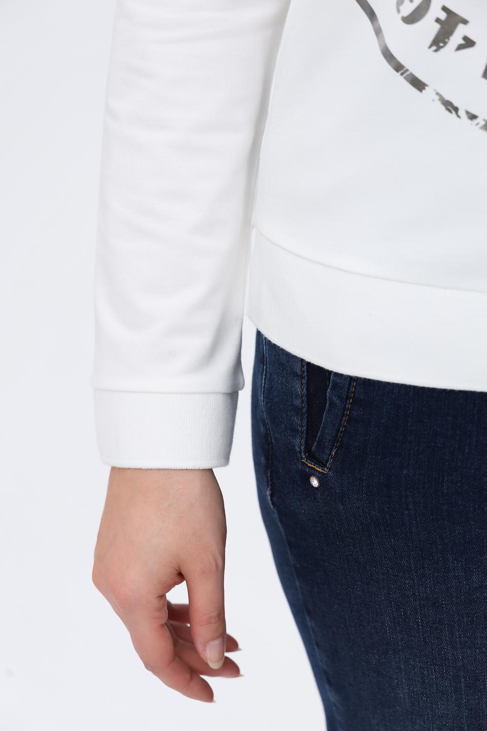 Лонгслив Rabe collection с принтом белый