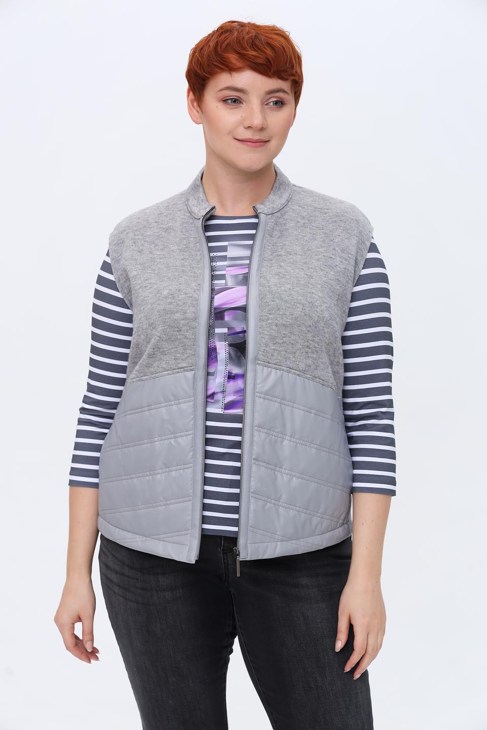 Жилет Frank Walder стеганый серый