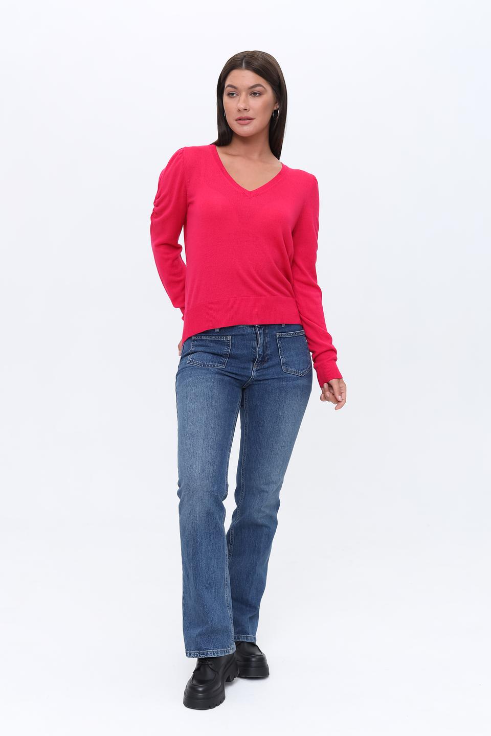 Джинсы Oui с накладными карманами, синие