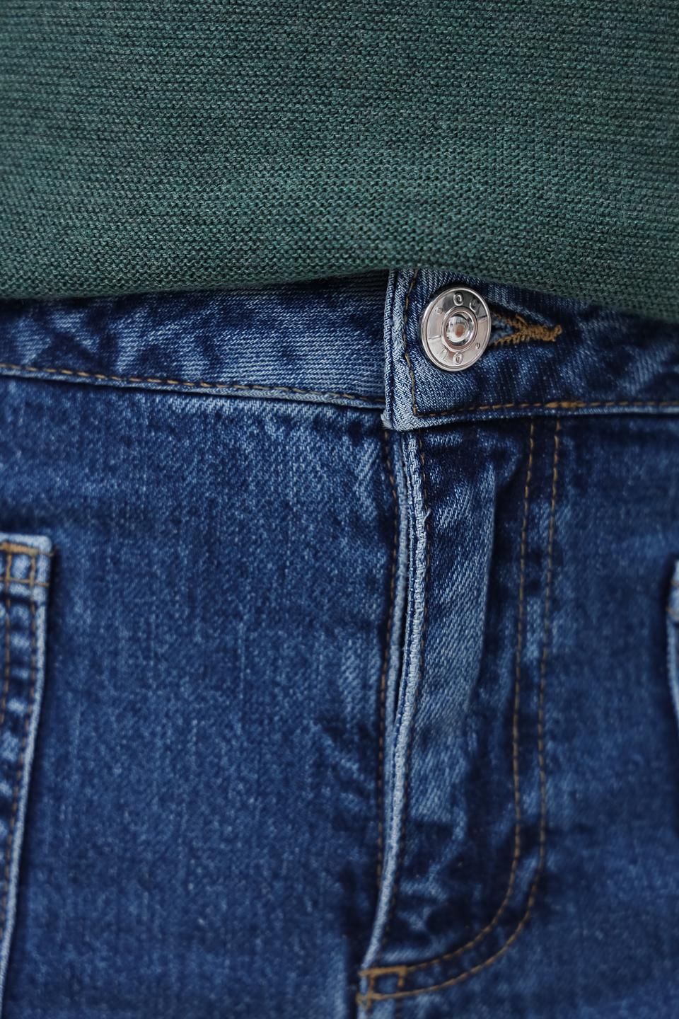 Джинсы Oui с накладными карманами, синие