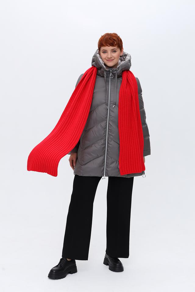 Шарф Oui вязаный красный