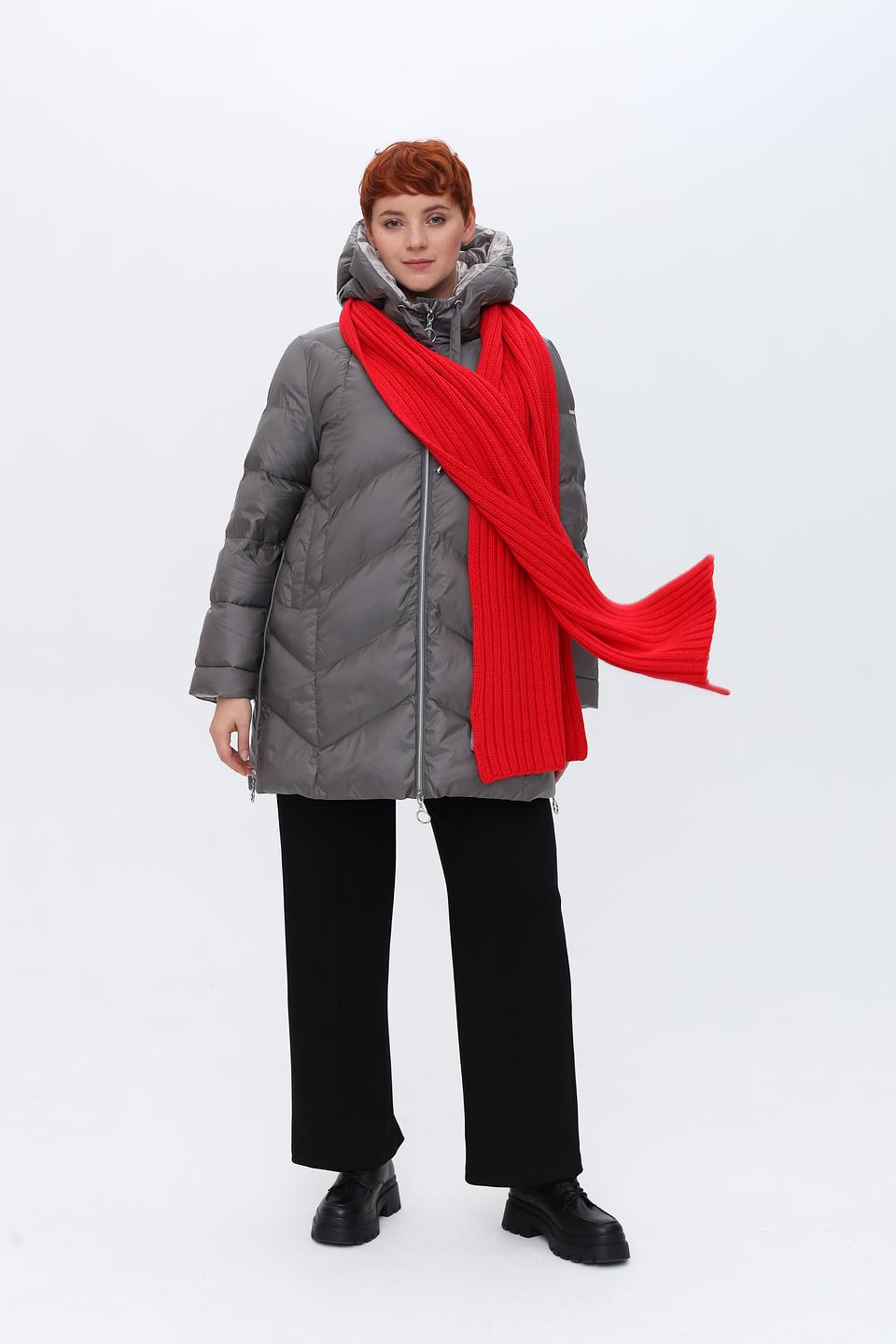 Шарф Oui вязаный красный