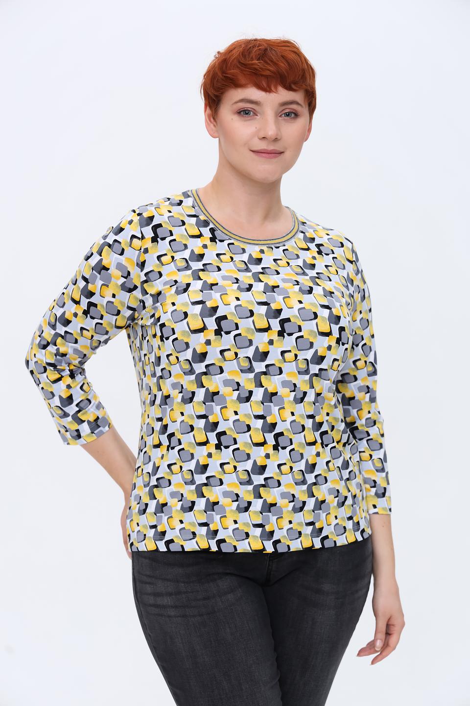 Лонгслив Rabe collection с геометрическим принтом