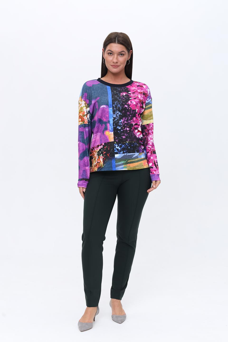 Пуловер Lecomte с цветочным принтом