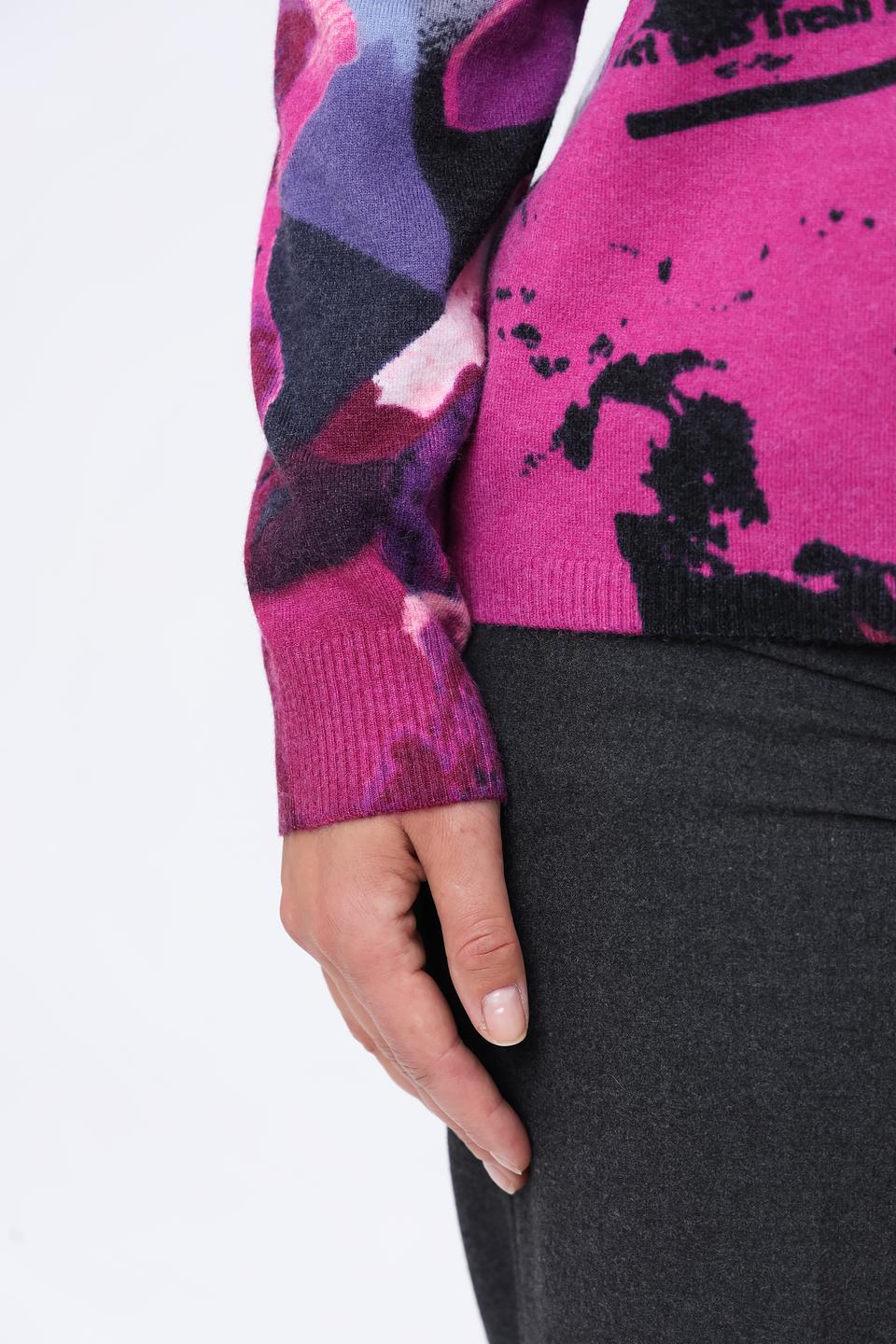 Пуловер Lecomte с цветочным принтом