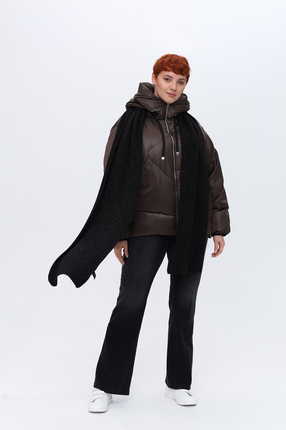 Шарф Marc Cain с блестками чёрный