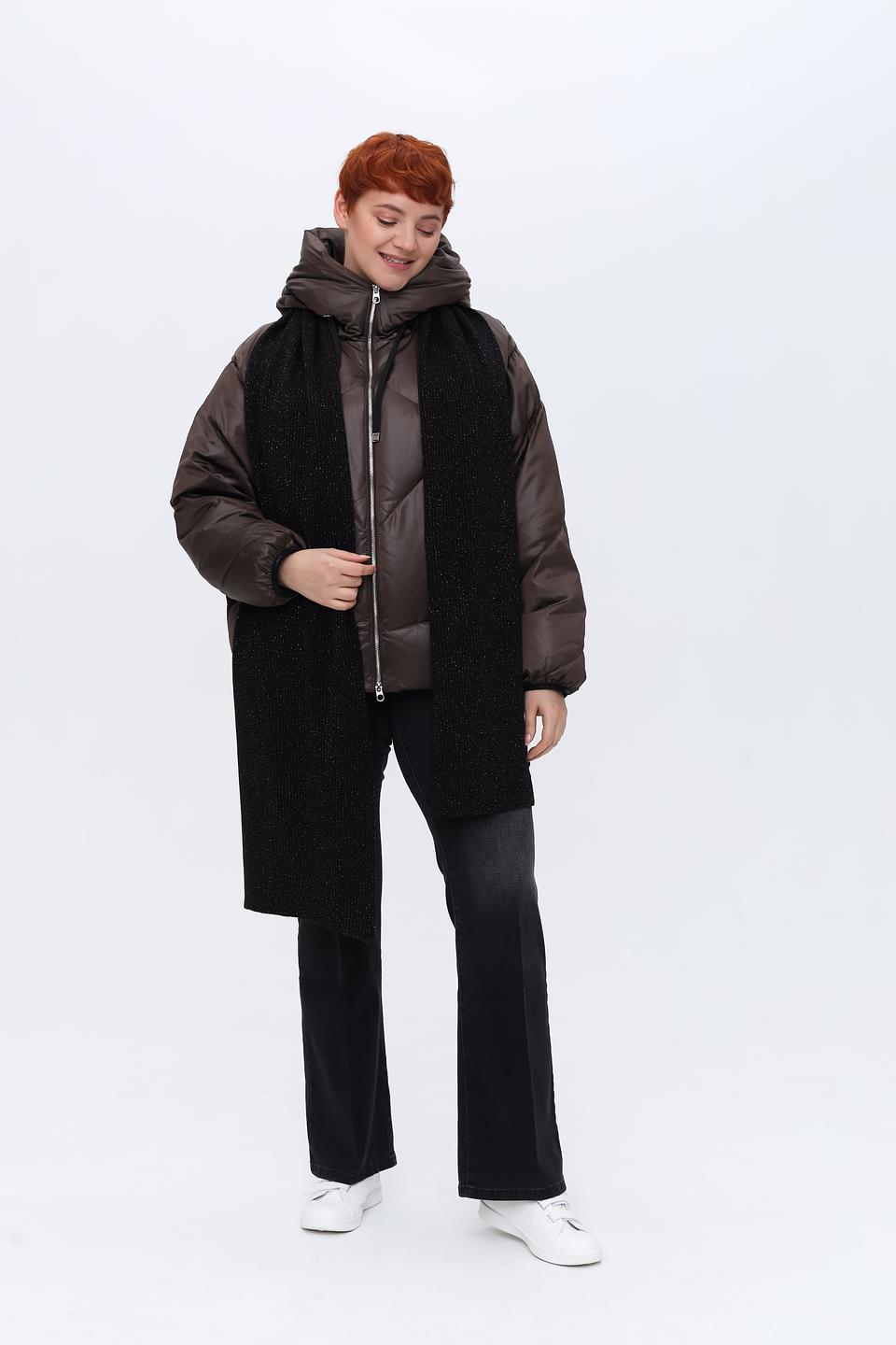 Шарф Marc Cain с блестками чёрный