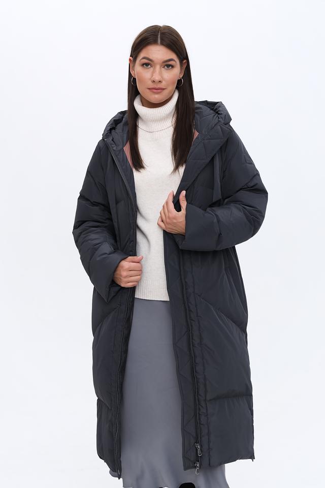 Пальто стеганое Luisa Cerano чёрное