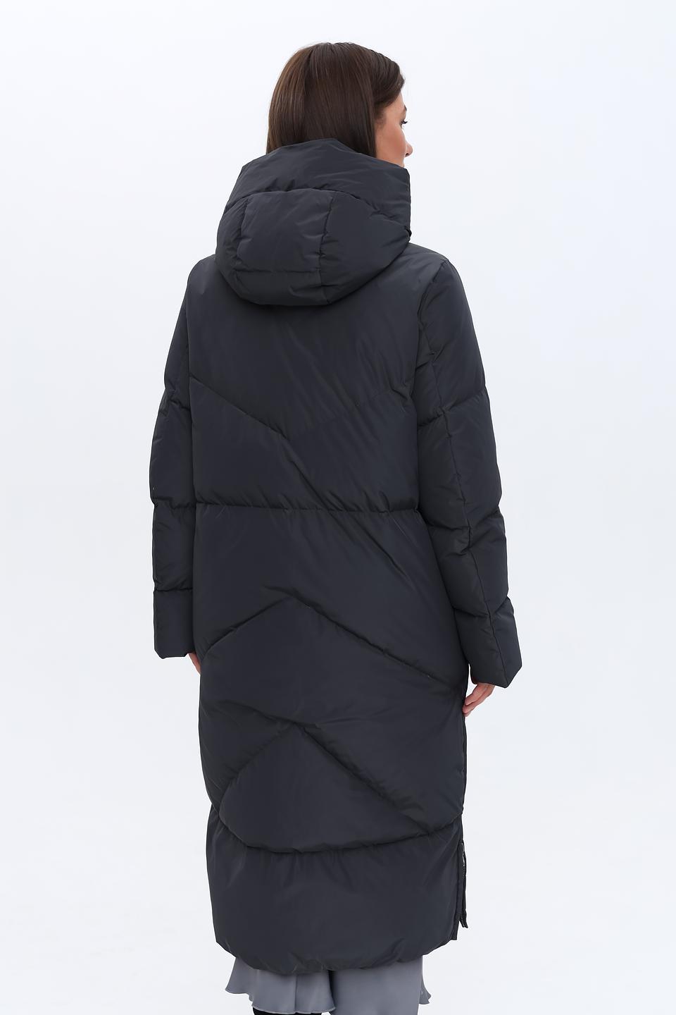 Пальто стеганое Luisa Cerano чёрное