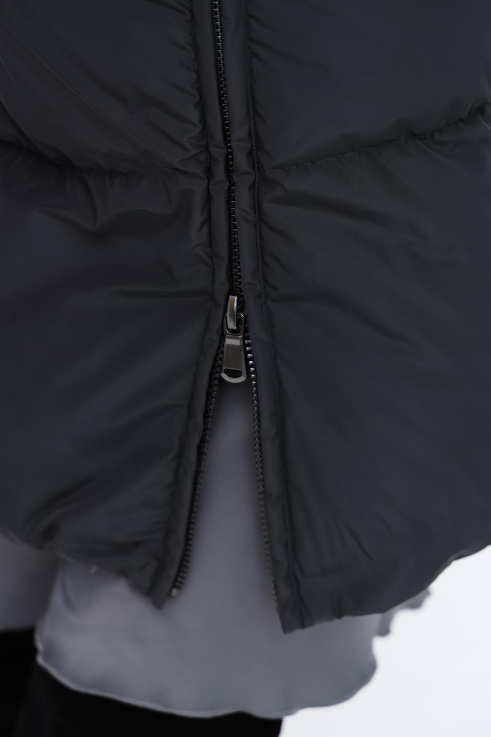 Пальто стеганое Luisa Cerano чёрное