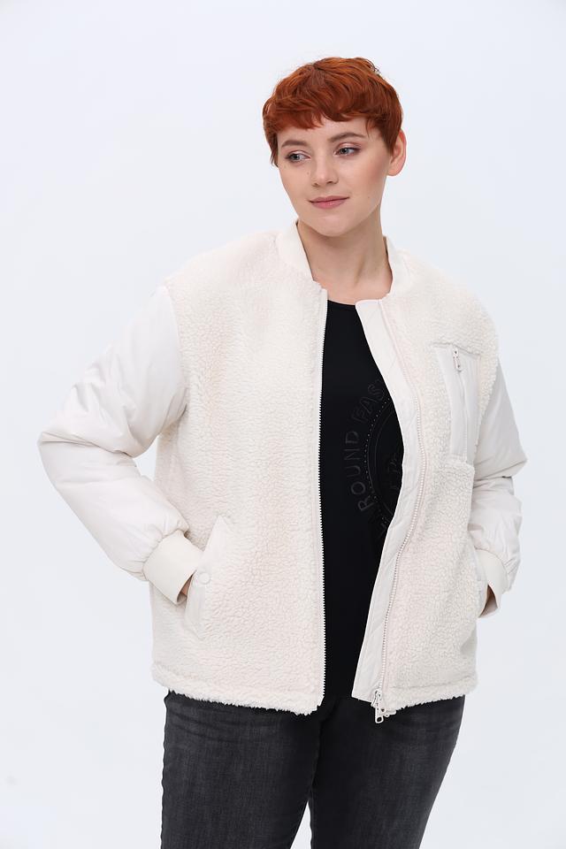 Куртка Lecomte стеганая бежевая