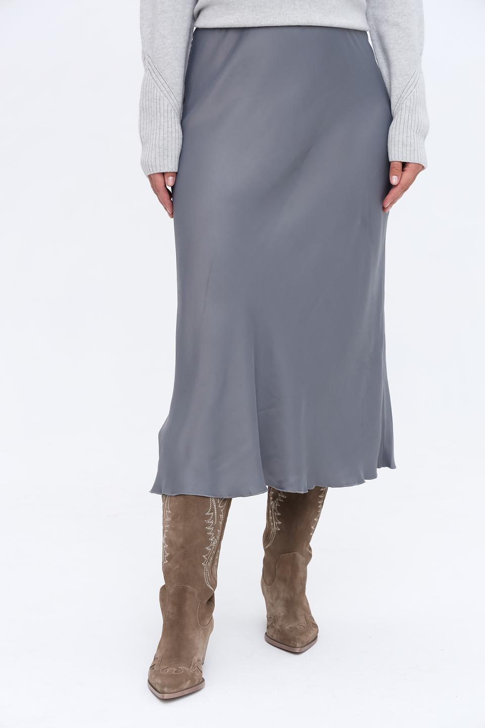 Юбка Lecomte серая миди