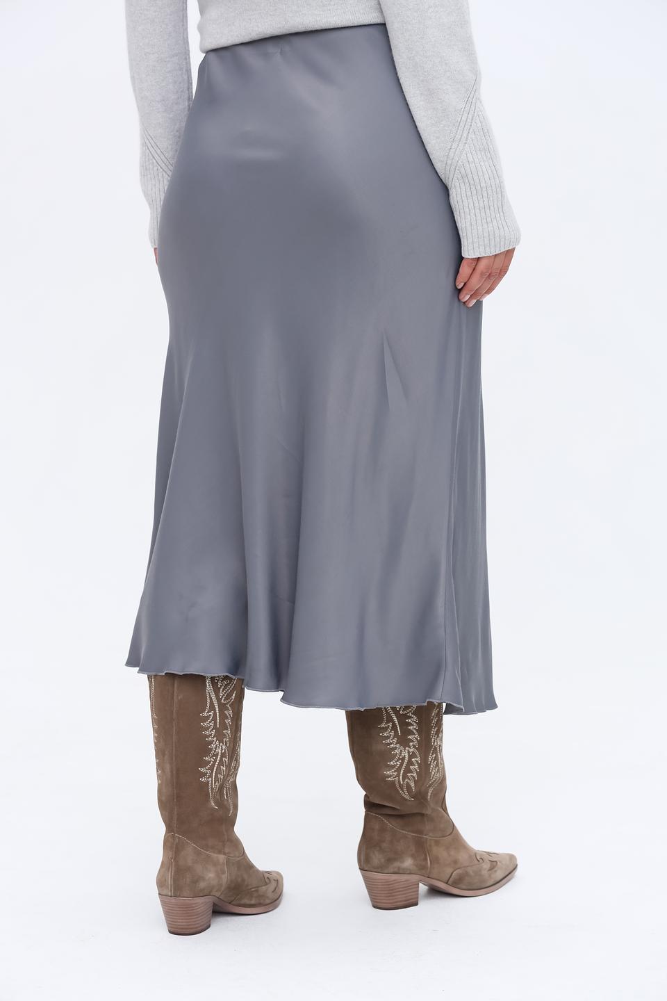 Юбка Lecomte серая миди