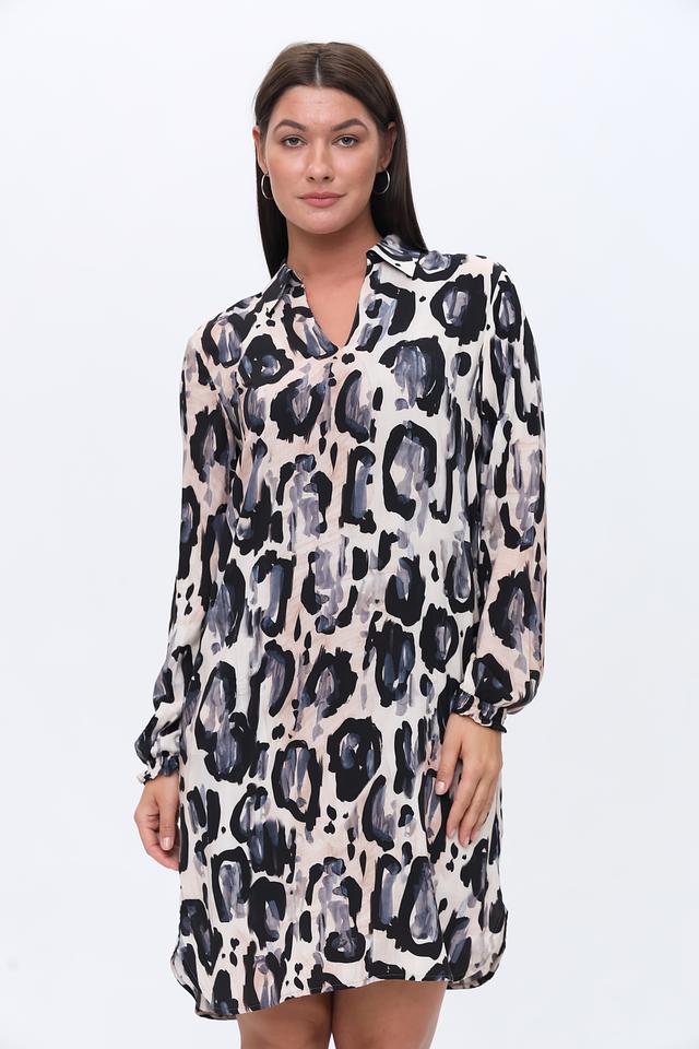 Платье Lecomte с абстрактным принтом