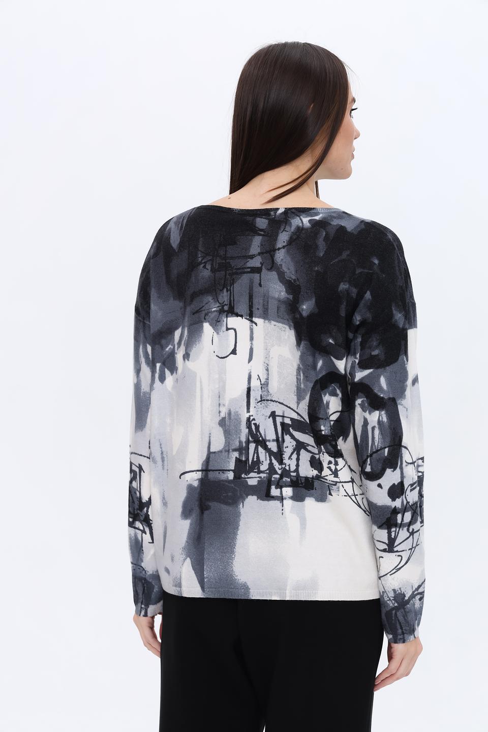 Пуловер Lecomte с принтом