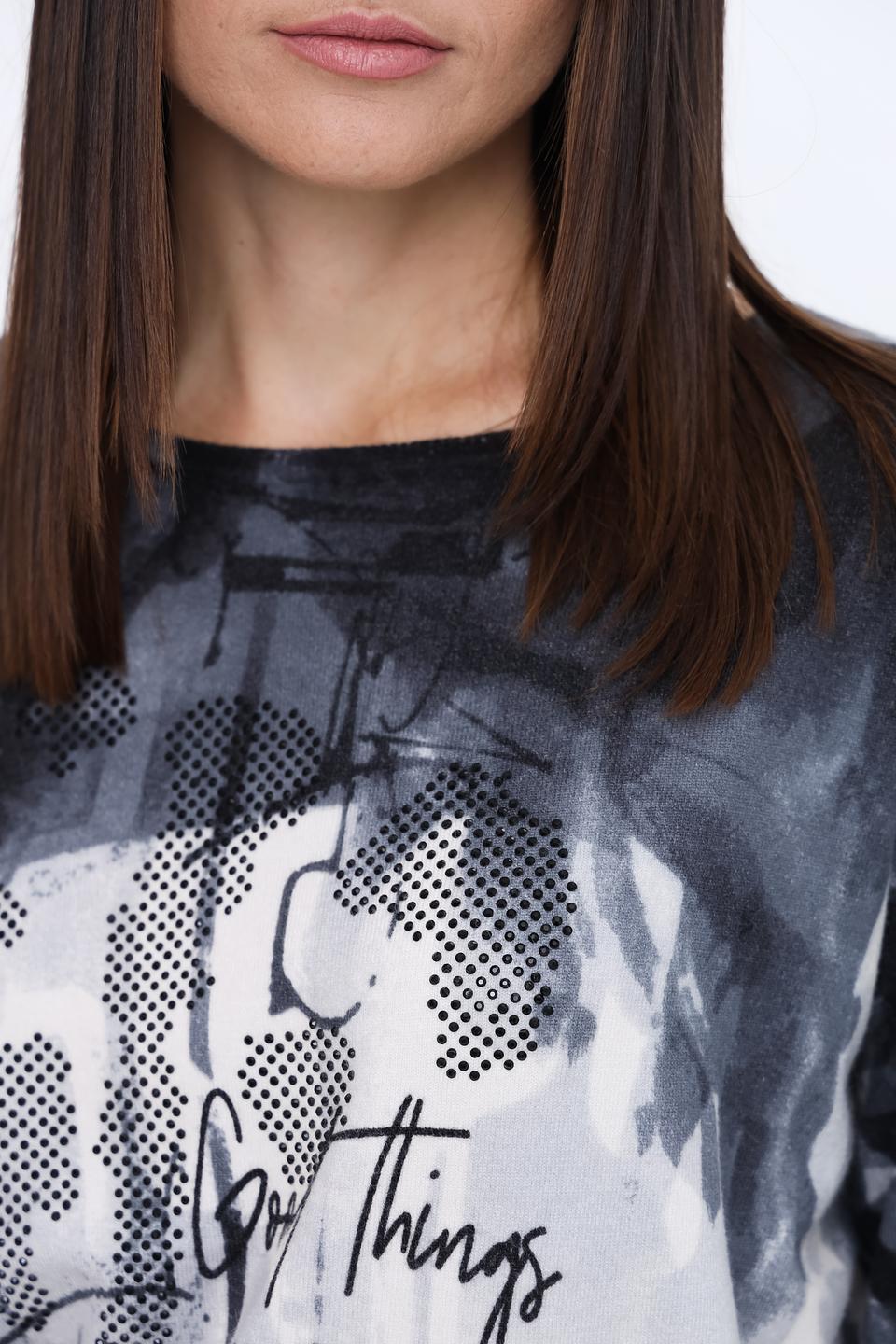 Пуловер Lecomte с принтом